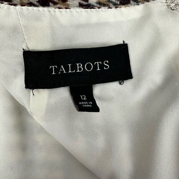 Talbots Women's Houndstooth Wool Blend Skirt size 12 - Picture 3 of 9